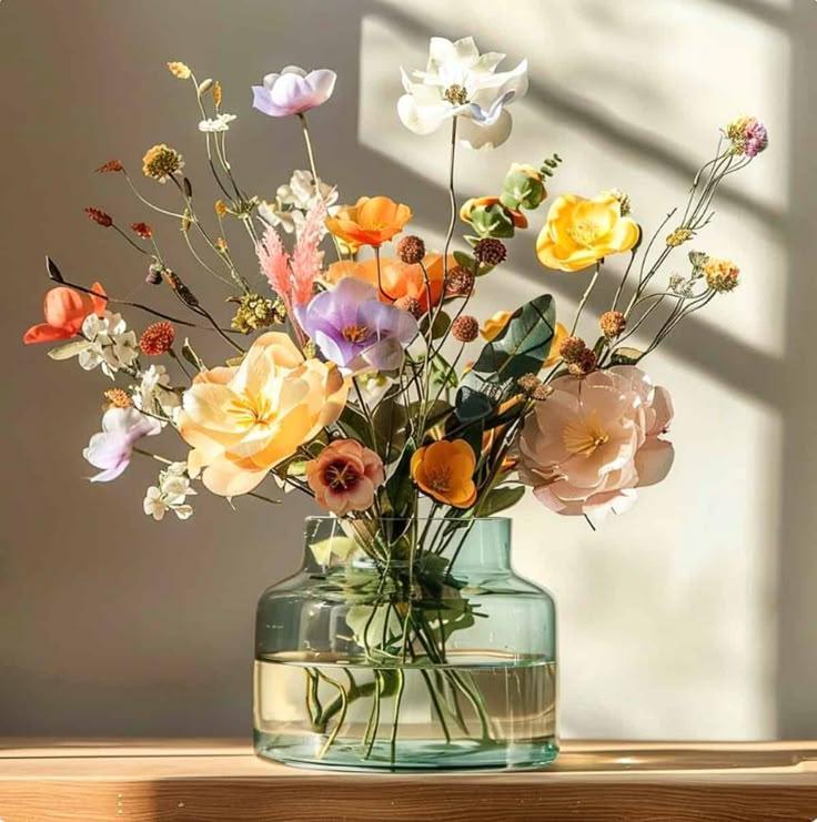 Silent Sonata: Pastel Symphony in Blossoms